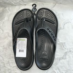 Crocs Baya Flip Sandals Black Men’s 10 Women’s 12